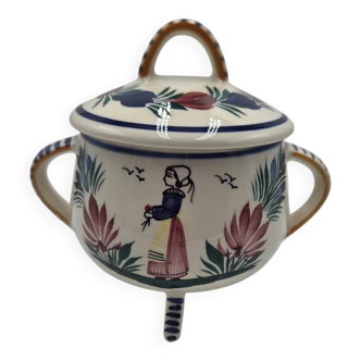 Bonbonnière/Sugar bowl HB Quimper