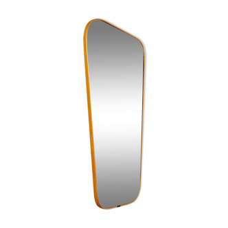 Miroir forme rétroviseur année 50 / 60 vintage 40x80cm