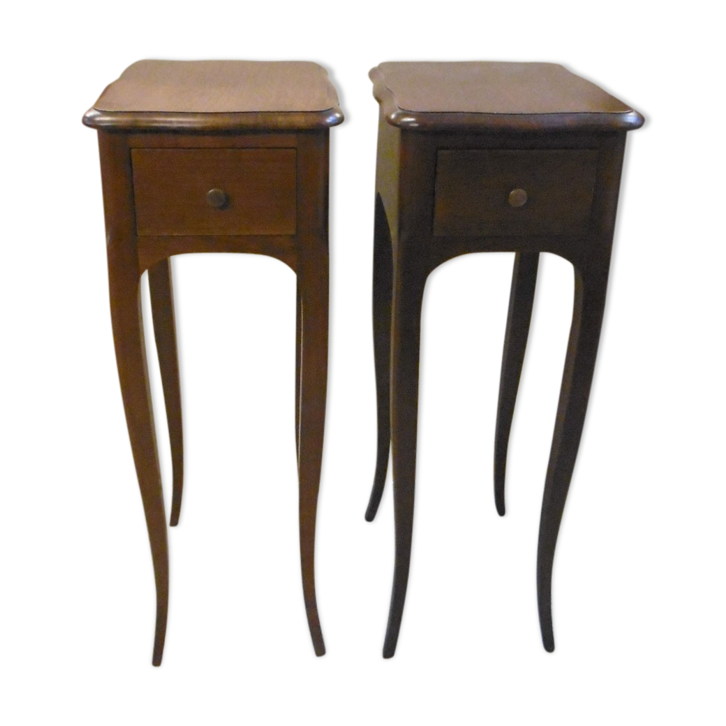 Pair of Louis XV style bedsides in cherry
