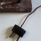 Art Deco table lamp - Copper antelope on marble - 1940