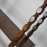 French Oak Mid-Century Bobbin Shelving Unit