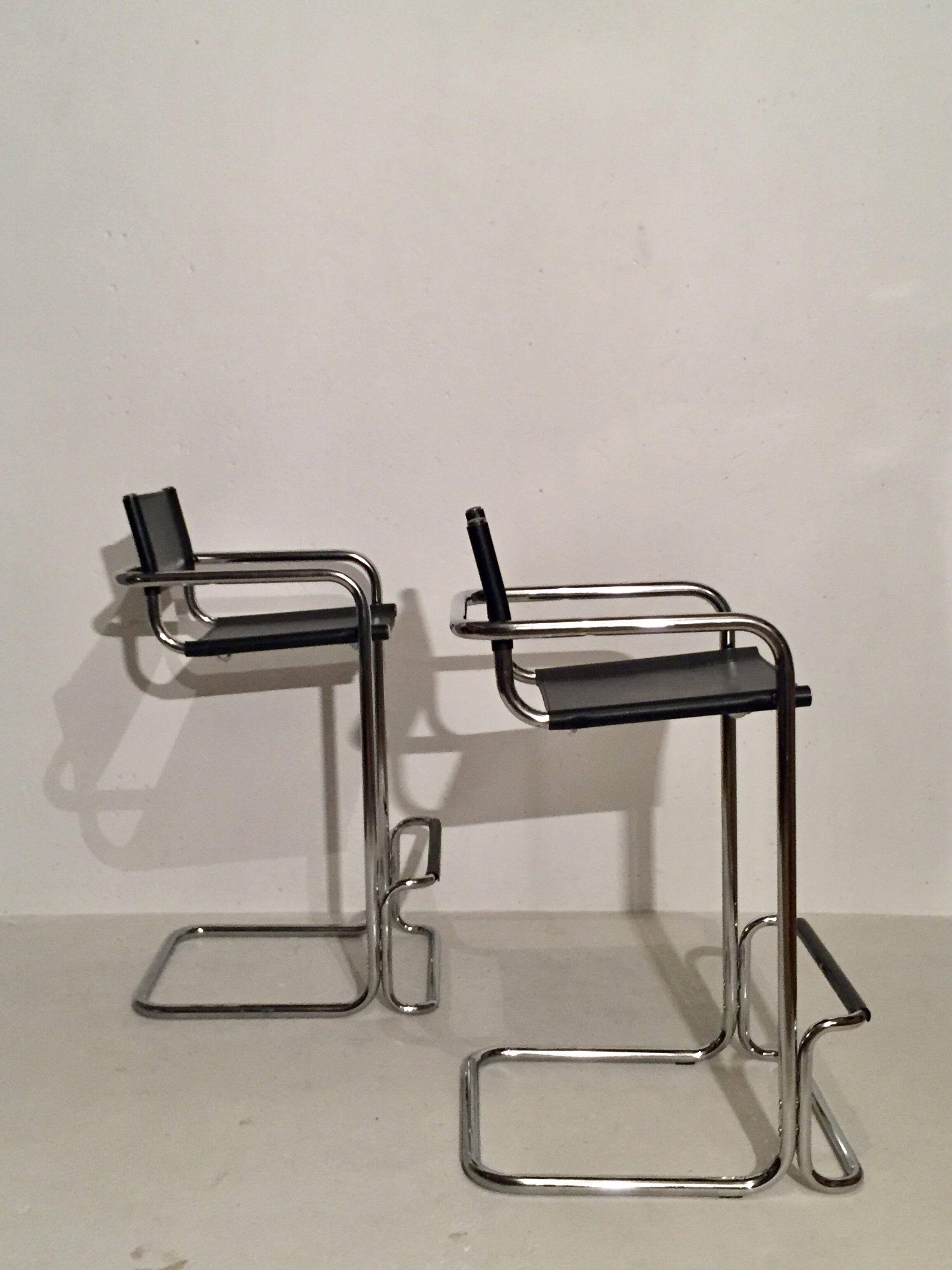 Pair of Cantilever Mart Stam bar stools