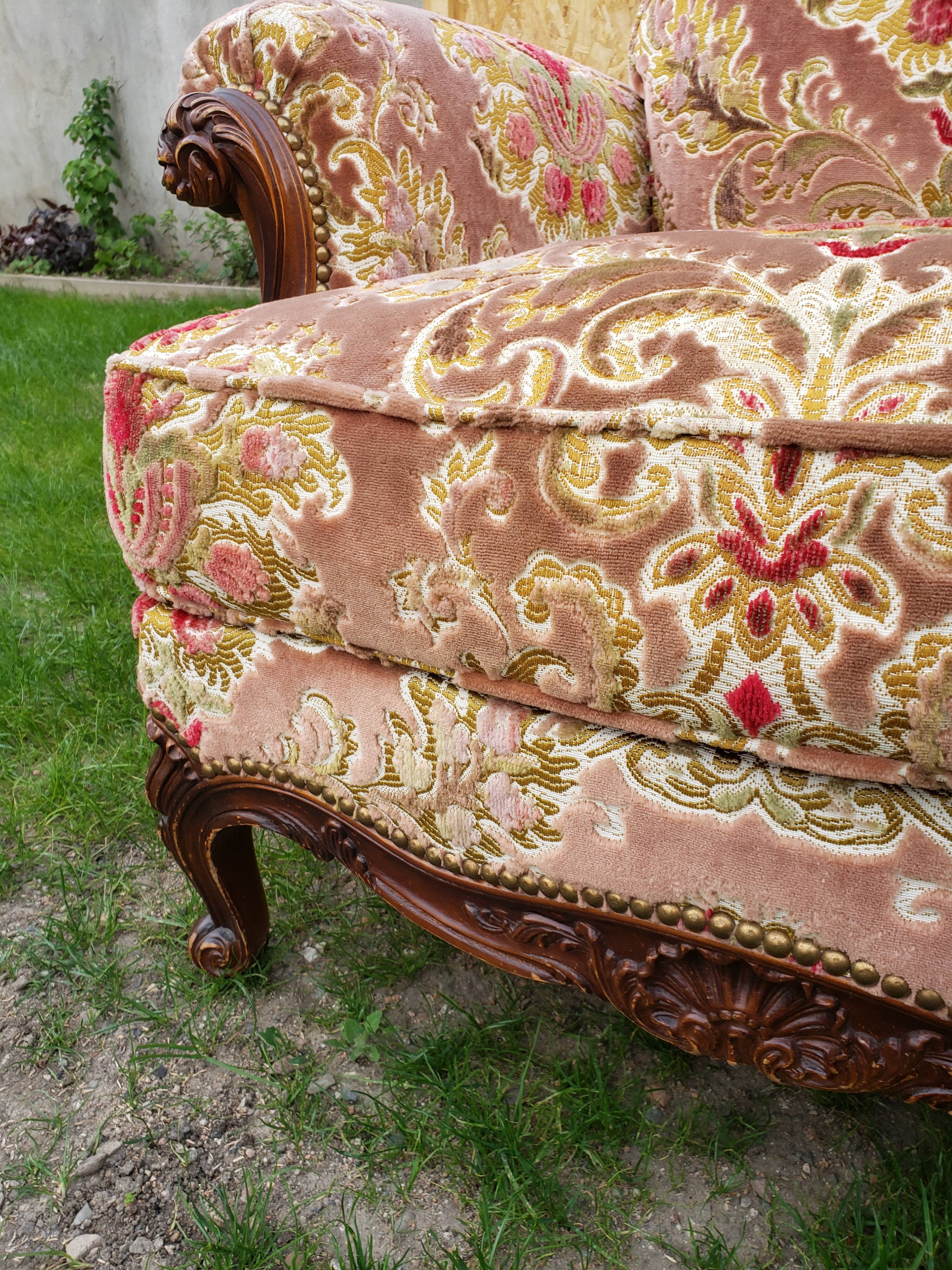 Armchair bergère style Louis XVI