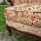 Fauteuil bergère style Louis XVI