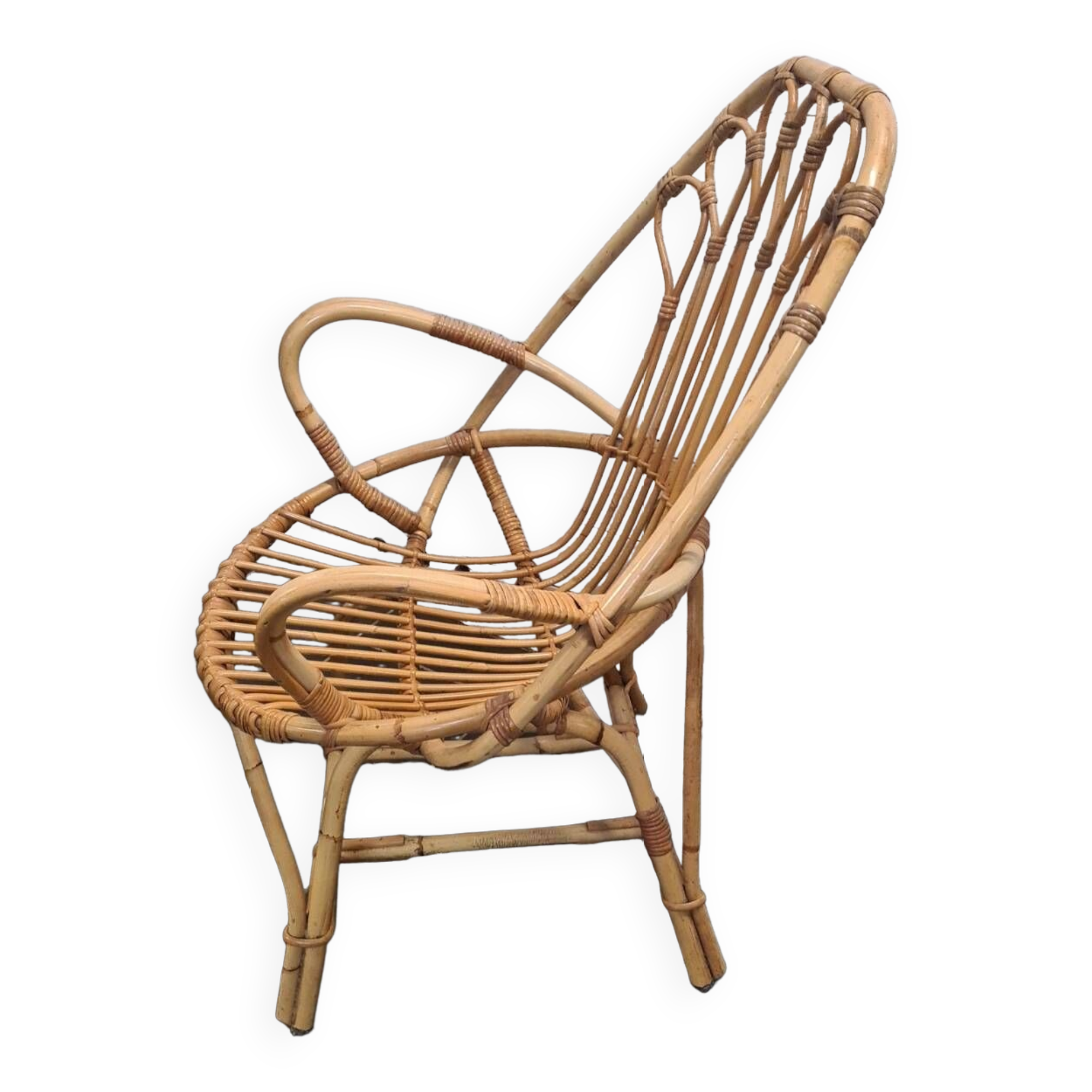 Rattan armchair