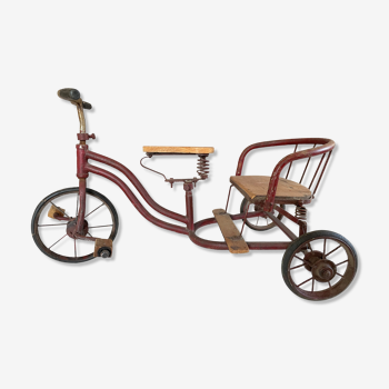 Vintage double tricycle