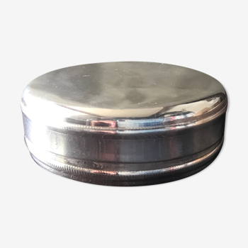 Silver metal pill box