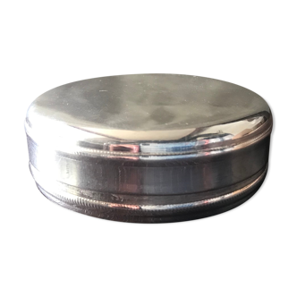 Silver metal pill box