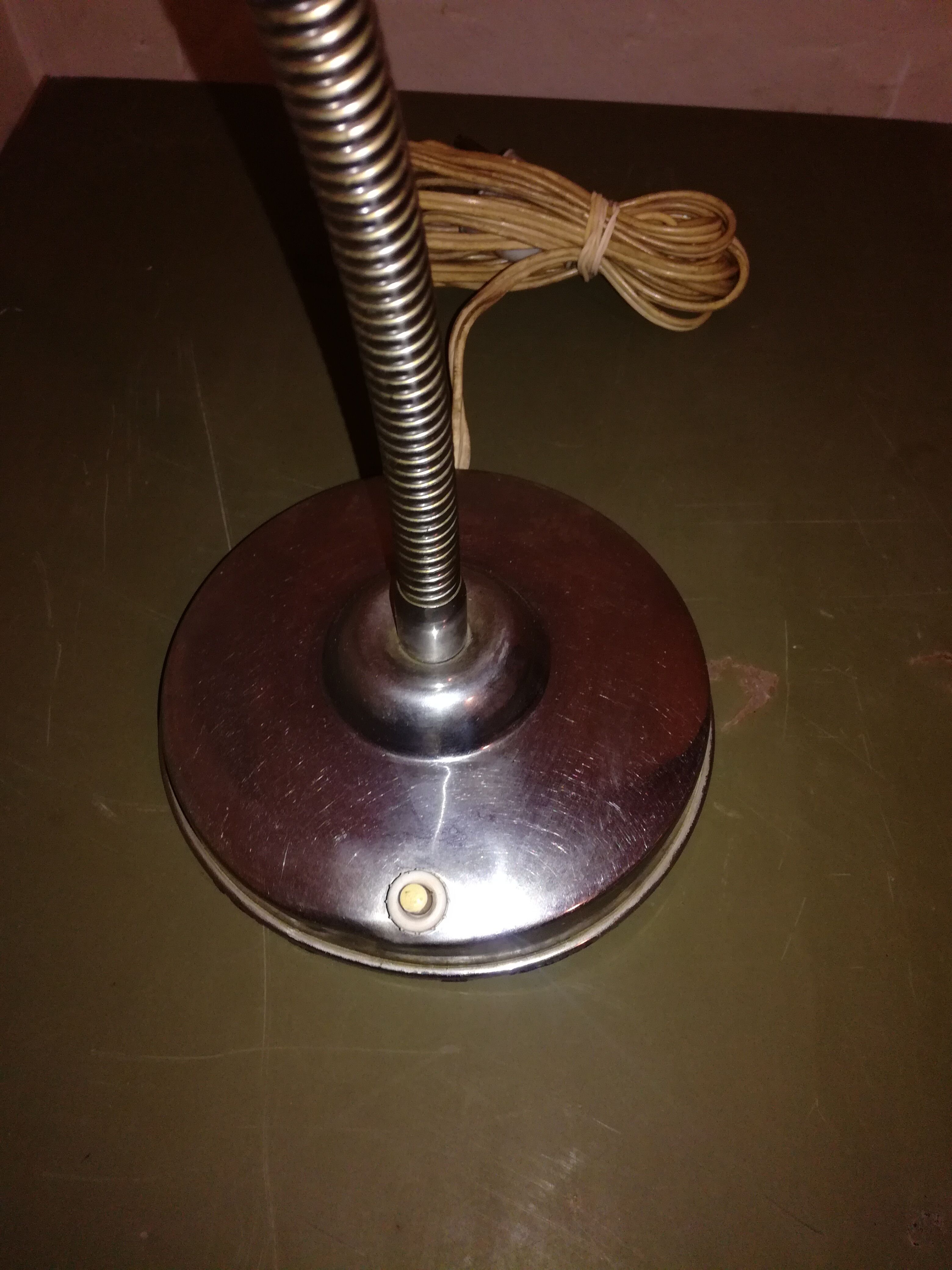 Industrial chrome lamp