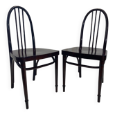 Paire de chaises Secession Josef Hoffmann no.637 Ex. par Thonet