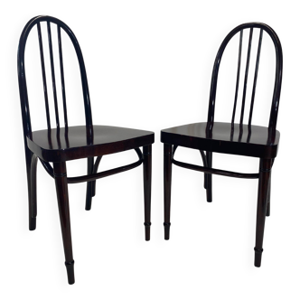 Pair of Secession chairs Josef Hoffmann no.637 Ex. by Thonet