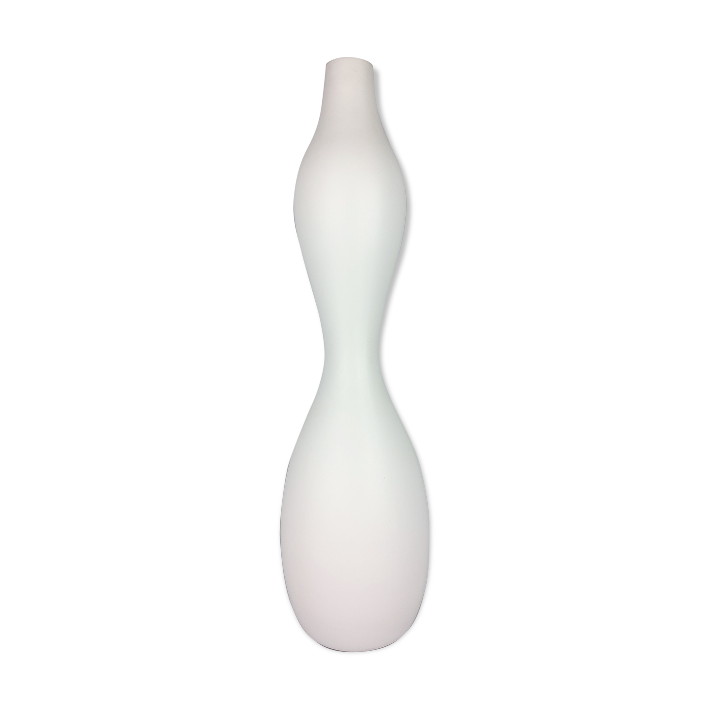 1990 ceramic white vase