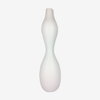 1990 ceramic white vase
