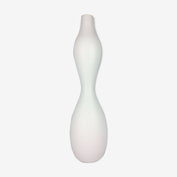 Vase blanc céramique 1990