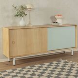60s Sideboard with Sliding Doors by Lothar Wegner