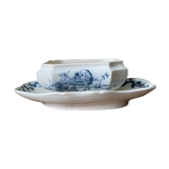 Ancienne saucière faïence anglaise