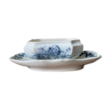 Old English earthenware sauce boat