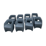 Lot de 8 fauteuils OM by Mobles 114