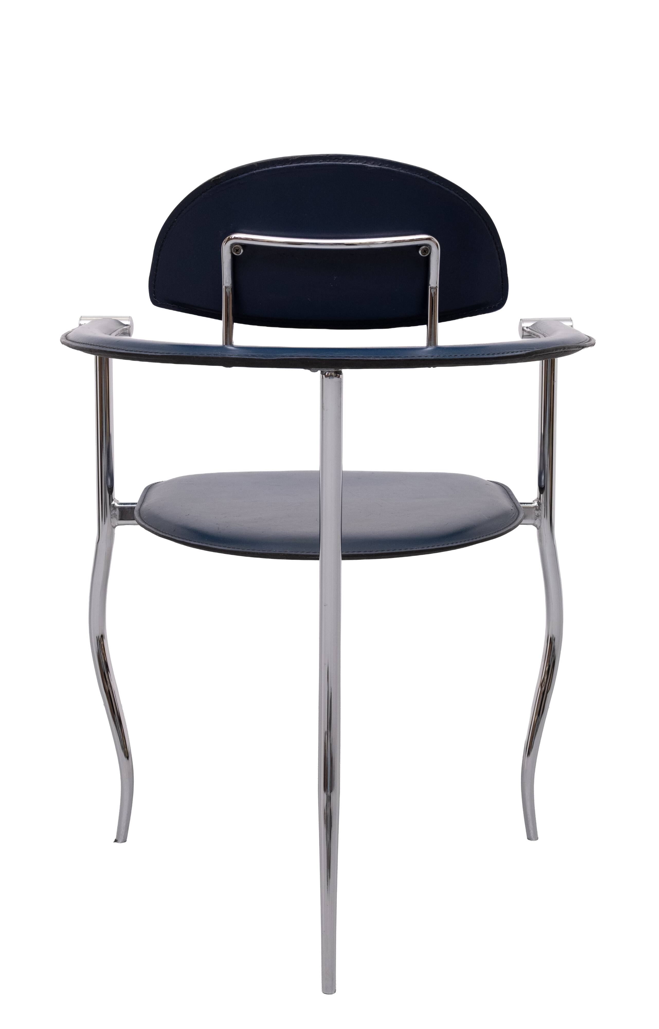 4 Italian Arrben 'Marilyn Stiletto' dining chairs 1970s