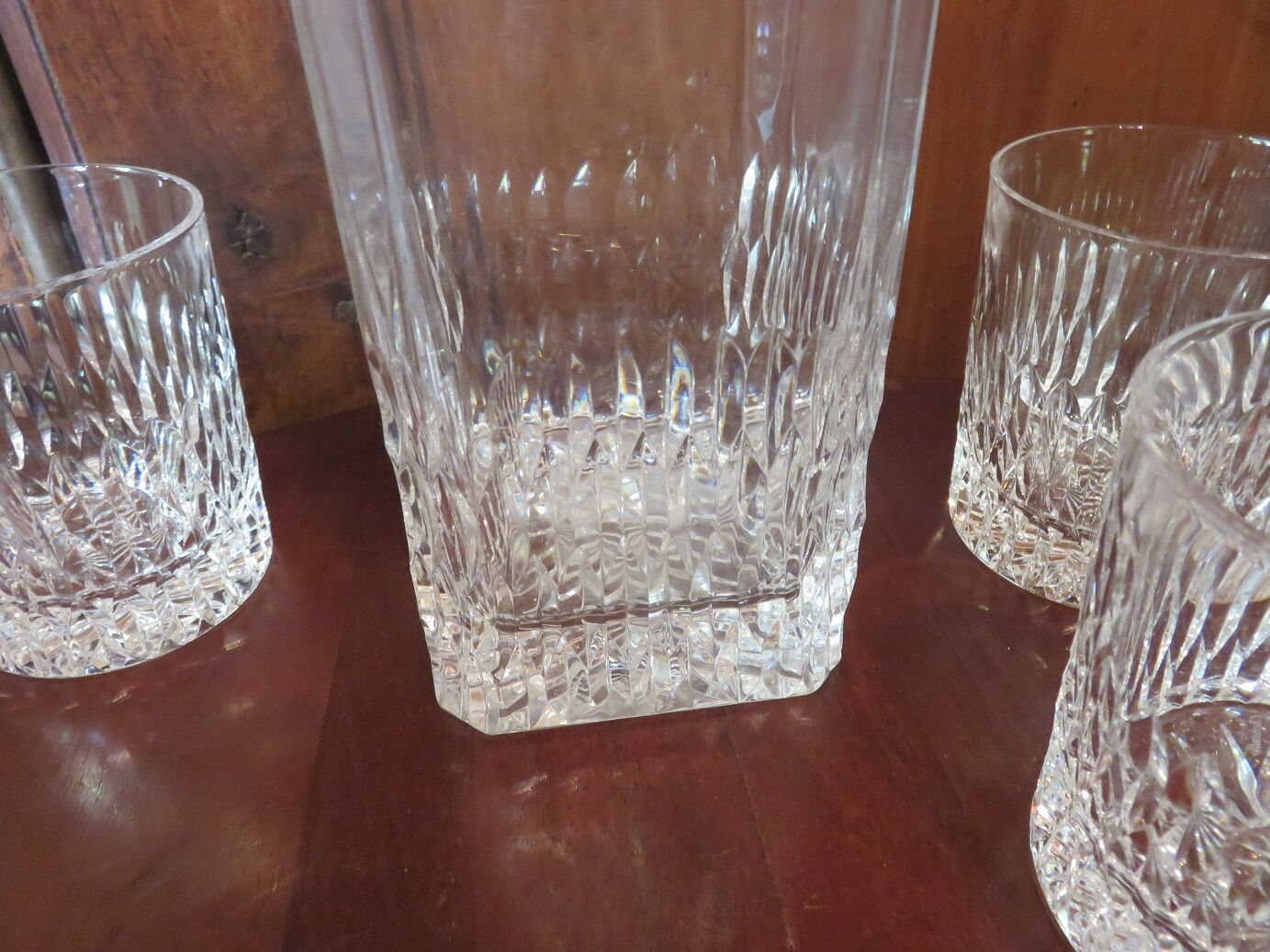 Carafe et 10 verres à whisky cristal