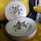 Lot de 6 assiettes creuses Sarreguemines