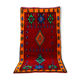 Tapis berbère marocain rouge 278 x 146cm
