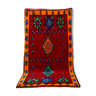 Tapis berbère marocain rouge 278 x 146cm