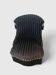 Striped black velvet armchair creation Paris