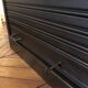 Industrial zipper cabinet in black metal