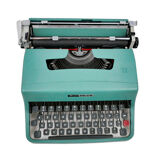 Olivetti Lettera 32 blue typewriter