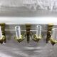 Set of 3 bronze wall lamps Louis XVI style