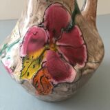 Ceramic pitcher with handle, stamped Poët Laval, "Aigrette" model
