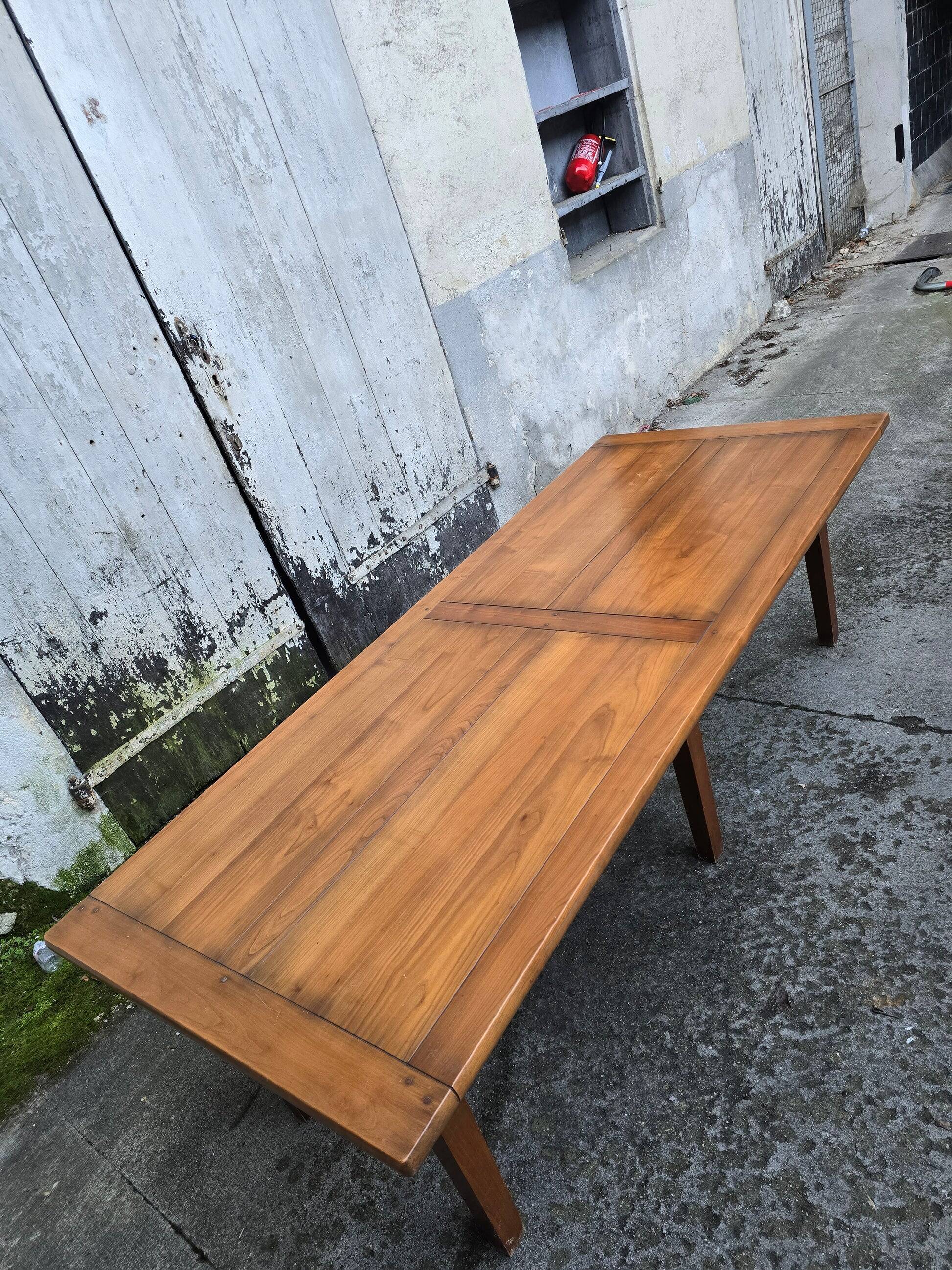 Large solid wood dining table - 2.5m