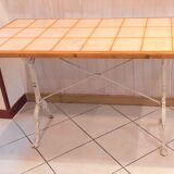 Tiled kitchen table