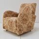 Vintage designed armchair with wheels, Czechoslovakia, 1950s.