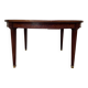 Extendable oval table in Louis XVI style – Mottled mahogany – 19th century