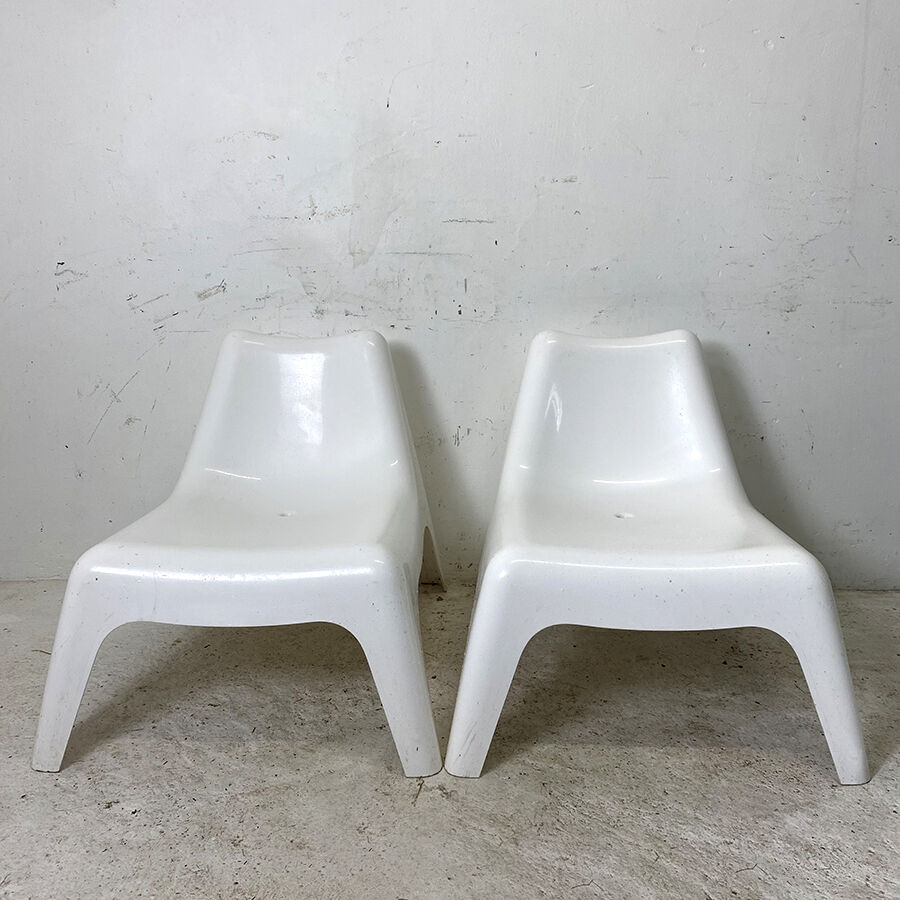 Pair of garden chairs Model VAGÖ Design Thomas Sandell for Ikea