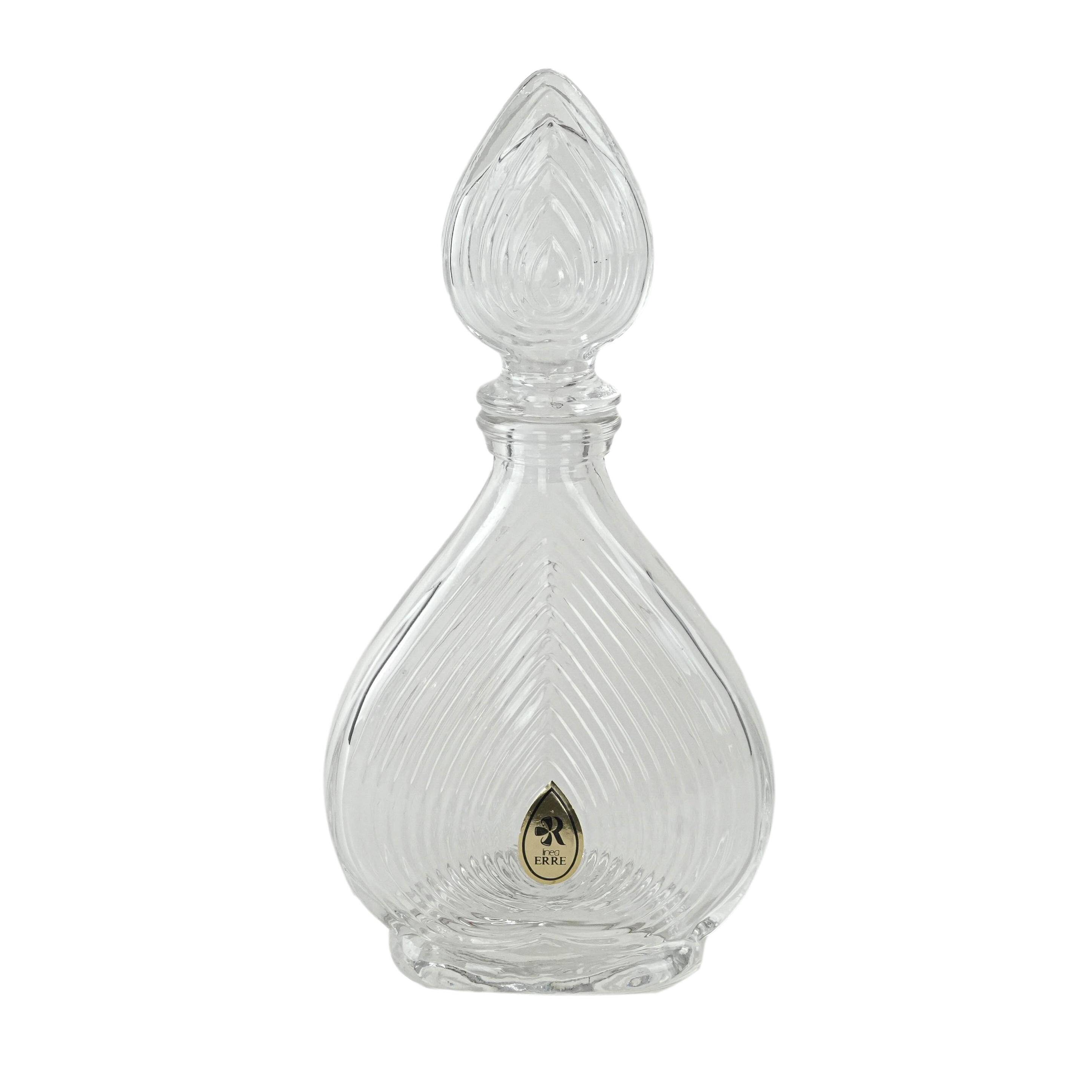 Crystal carafe, Italian design, 1970s, manufactured by ERRE