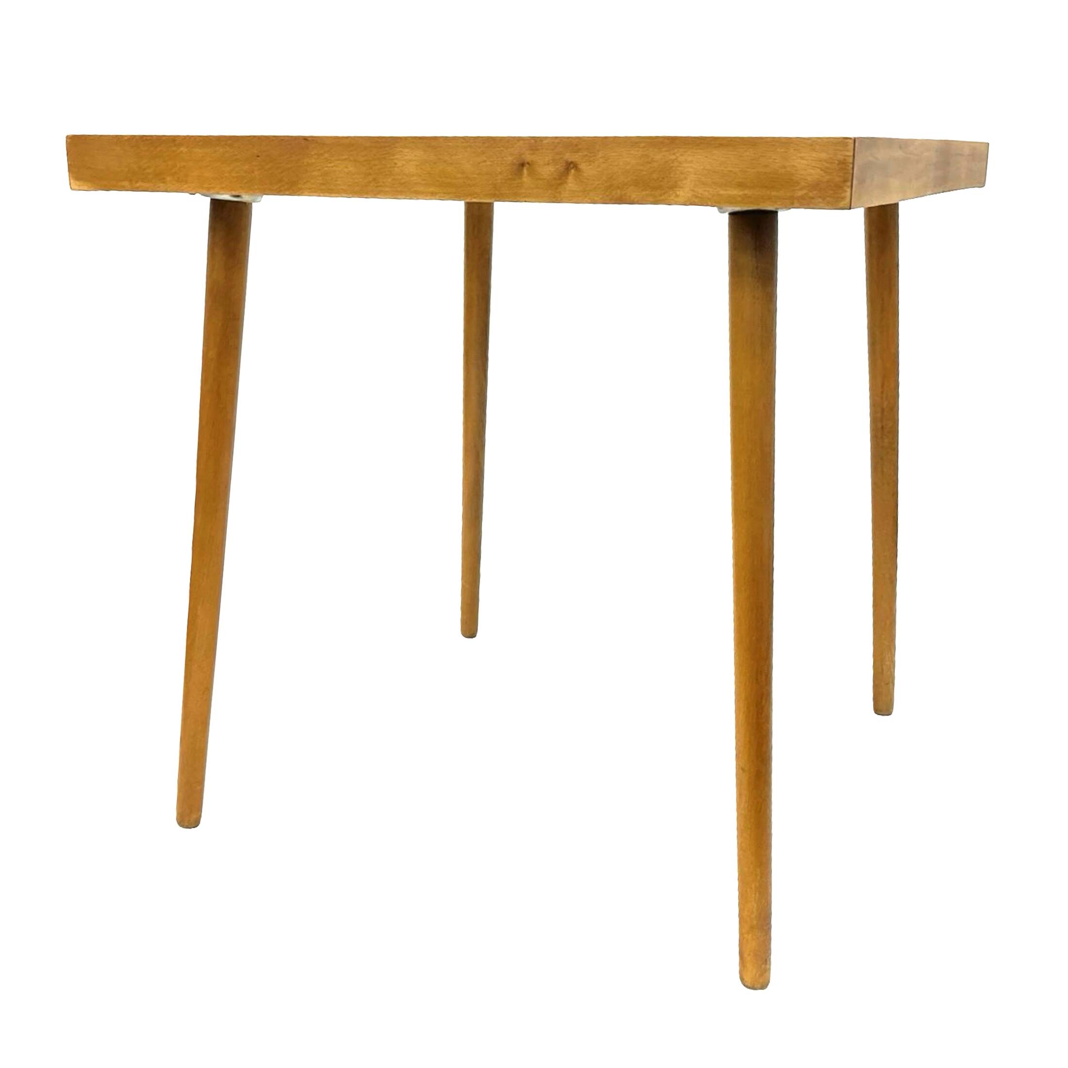 Alfred Busch coffee table, Germany 1960s, glass & beech wood