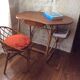 Bureau et chaise enfant rotin