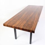 Table Basse En Palissandre Avec Structure En Métal Des Années 1960