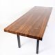 Table Basse En Palissandre Avec Structure En Métal Des Années 1960