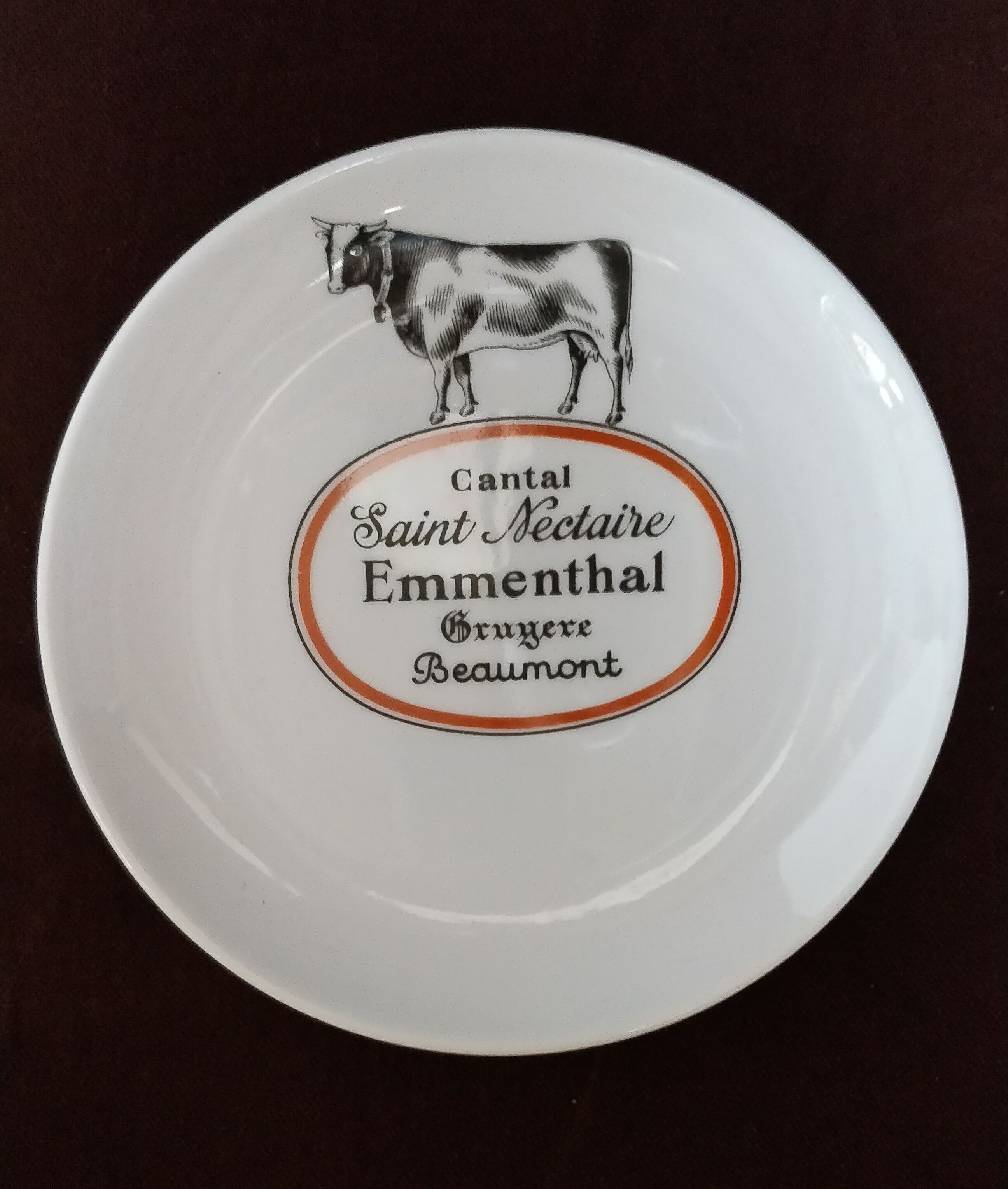 Cheese plates bistro porcelain chauvigny