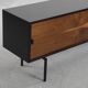 Dutch walnut sideboard with metal legs, 1960s