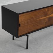 Dutch walnut sideboard with metal legs, 1960s