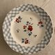 6 dessert plates made of old earthenware Digoin Sarreguemines model Bastia art deco