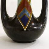 Vase amphora faience mate