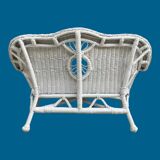 Vintage rattan children's bench