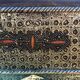 2 tabourets/ poufs orientaux bois/ metal/ cuir