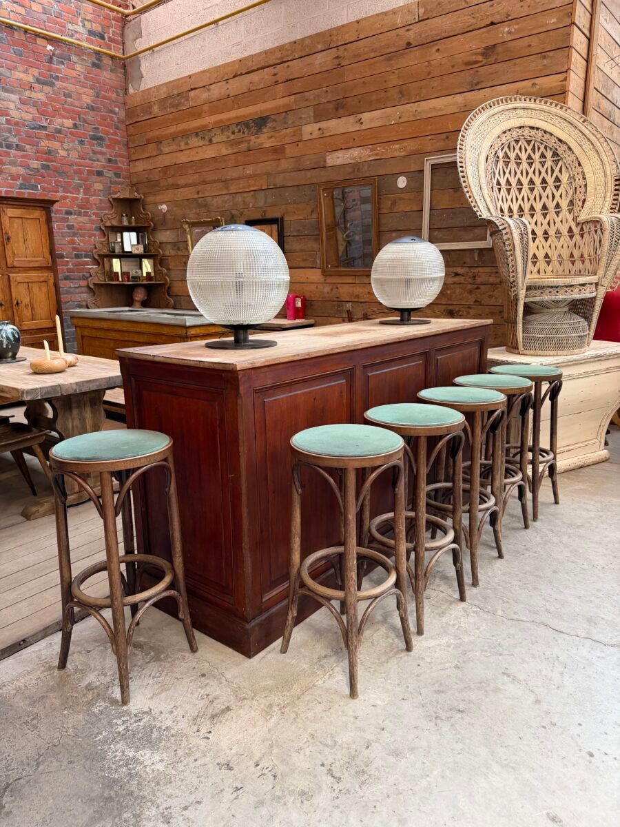 Set of 11 bar stools from the 1960s.